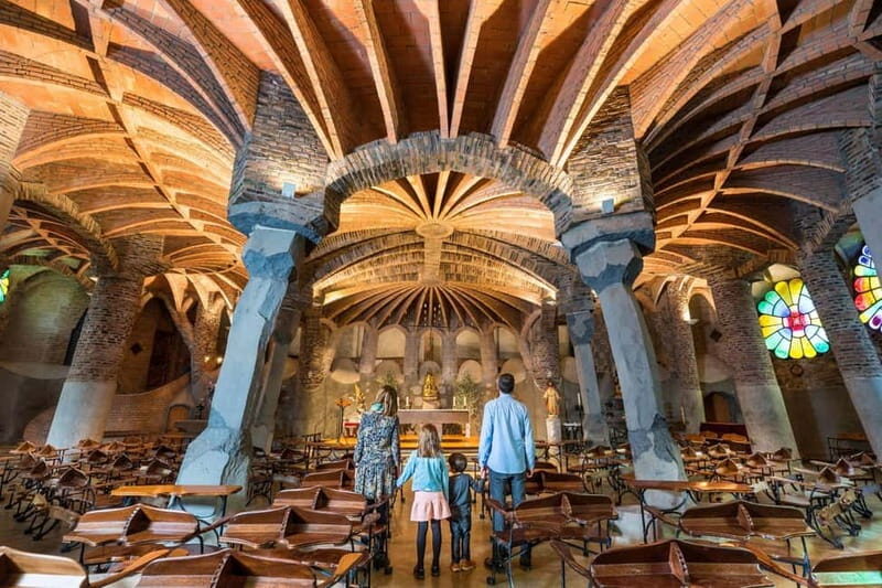 Highlights Guided visit to Gaudi's Crypt and Colonia Güell - The 2-hour rhythm and weekend timing that keeps things focused
