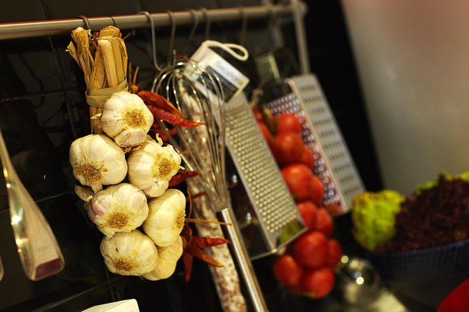 Interactive Paella & Market: Bottomless Wine & Rambla Views - The menu you actually cook: paella, tortilla, gazpacho, and more