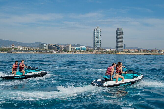 Jet Ski Experience without license in Barcelona - Riding setup: solo or duo on one jet ski (and why it matters)
