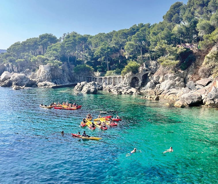 Kayak and Snorkel in Playa de Aro, Costa Brava - If cliff jumping happens, treat it like bonus time