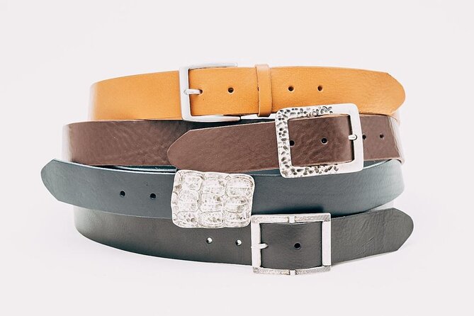 Leather Goods Workshop: Create and Design Your Belt - Step two: finishing the leather strip (edges and rivets)