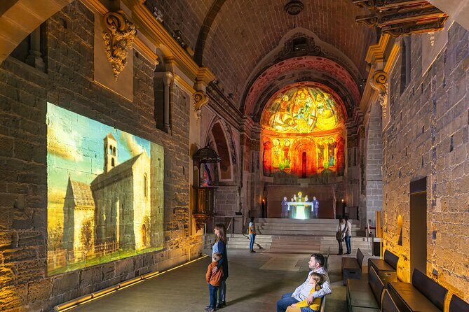 Mon St Benet Self Guided Medieval Experience - Entering the monastery church: where life gathered