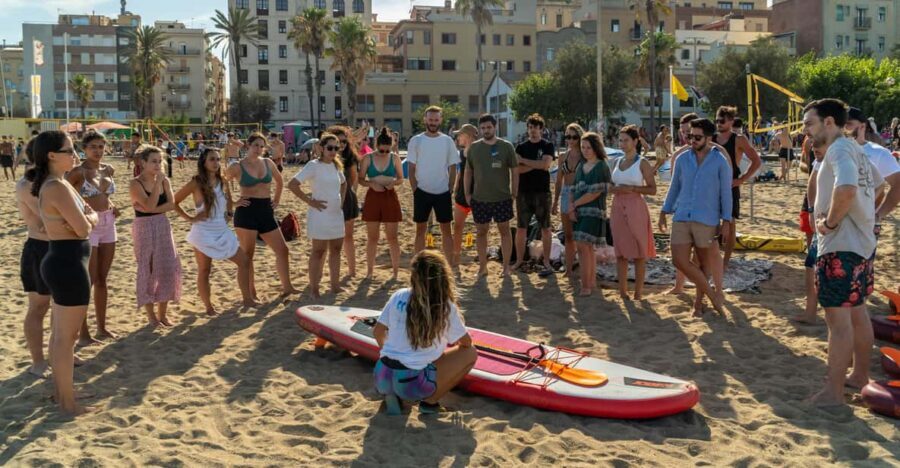 Paddlesurf Lesson in Barcelona - Getting Ready for the Sea: Winds, Tides, Currents, and Where to Stand