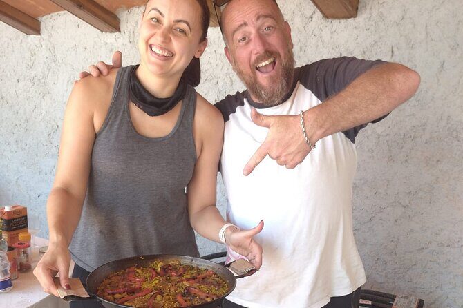 Paella Class, Winery & Bike Ride - Free Hotel Pickup from Sitges - Key highlights at a glance