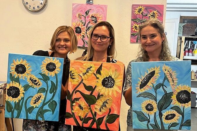 Paint & Wine Workshop in an Art Studio in Barcelona - Snacks, unlimited wine, and the relaxed studio vibe
