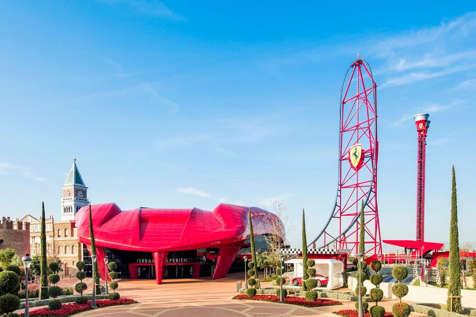PortAventura and Ferrari Land: Full-Day Trip from Barcelona - Ferrari Land: speed rides plus an Italy set you can wander