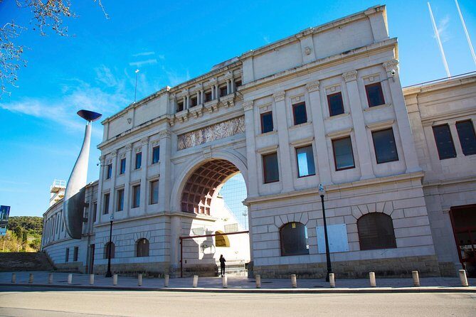 Private Montjuic Mountain Tour with Visit to Olympic Park and Plaza España - Palau Sant Jordi: the big arena that anchors the complex