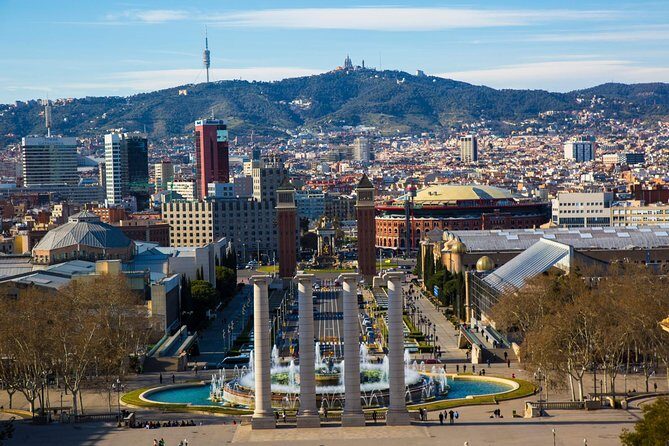 Private Montjuic Mountain Tour with Visit to Olympic Park and Plaza España - La Fira and Plaza d’Espanya: where the hill connects back to the city