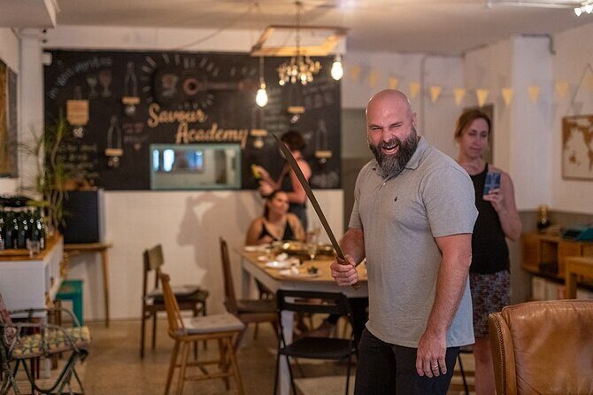 Sabre the Moment: Cava Sabrage Class in Barcelona - What I like about the host experience with Zara