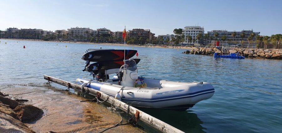 Salou: Private Zodiac Boat Trip Through the Coves of Salou - Music, swashbuckling, and control: how the captain makes it fun