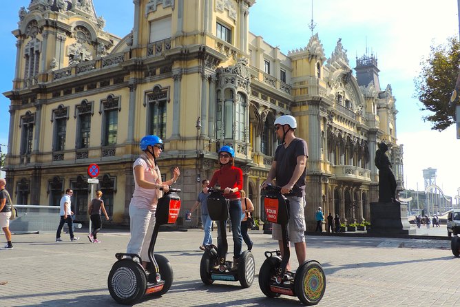 Segway Tour to Sagrada Familia views - Plaça Tetuan and the quick city-breath stop