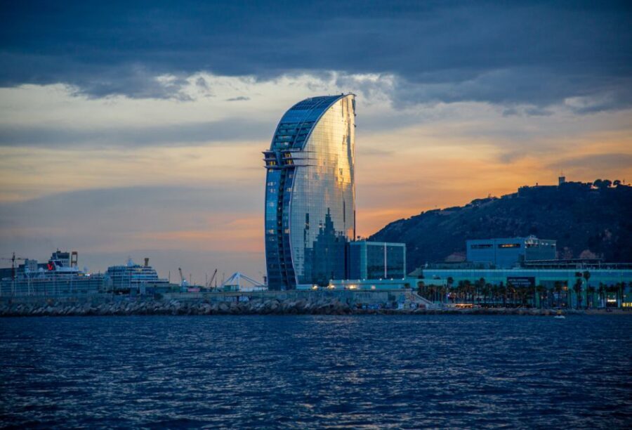 Sunset Sailing Experience in Barcelona - What You See: Sagrada Familia, the W Hotel, and Montjuic from Sea Level