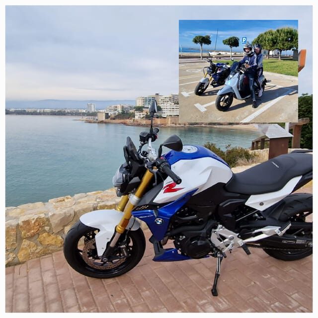 Tour scooter 125 guided Cambrils to red hills 2h with pickup - Notre Dame of la Roca: caves, viewpoints, and a heritage stop with time to wander