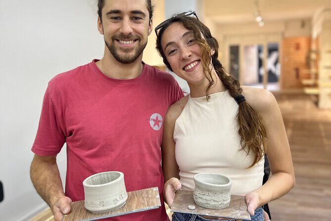 Try the Pottery Wheel - The big catch: your piece is fired and glazed later