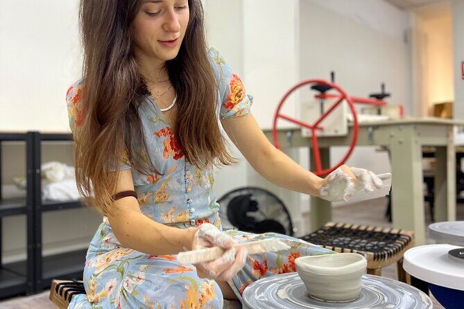 Try the Pottery Wheel - A complimentary drink (wine or tea) that changes the whole vibe